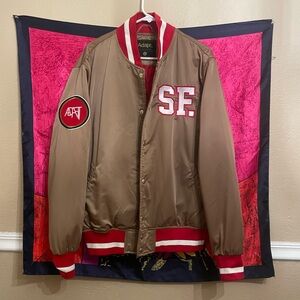 SF Men's Brown Bomber Jacket